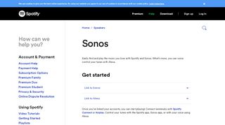 
                            2. Sonos - Support - Spotify