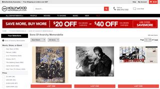 
                            10. Sons of Anarchy Memorabilia: Autographed Pictures, Authentic ...