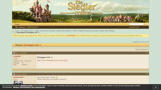 
                            13. Sonstiges Einloggen mit - Die Siedler Online Forum