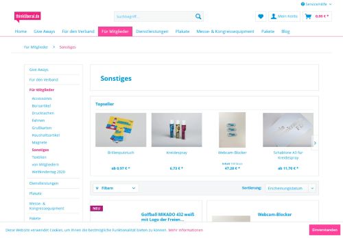 
                            13. Sonstiges | Für Mitglieder | thinkliberal.de, der FDP Werbemittelshop ...