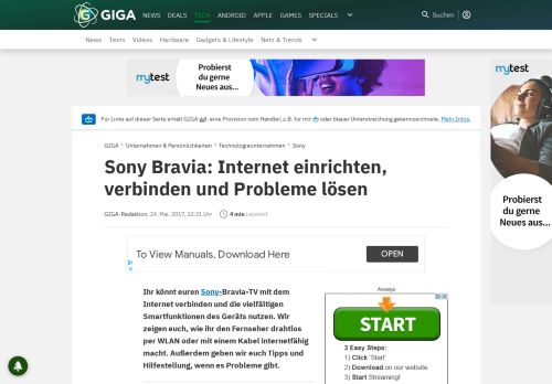 
                            10. Sony Bravia: Internet einrichten, verbinden und Probleme lösen – GIGA