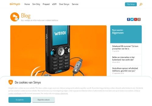 
                            9. Sony Ericsson, hoe gaat het met de topper van vroeger? - Simyo