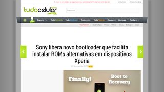 
                            7. Sony libera novo bootloader que facilita instalar ROMs alternativas em ...