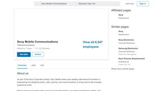 
                            11. Sony Mobile Communications | LinkedIn