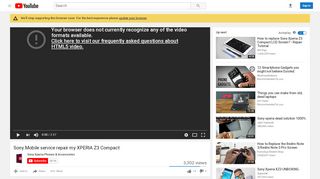 
                            11. Sony Mobile service repair my XPERIA Z3 Compact - YouTube