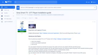 
                            11. Sony Smart TV - OTT Player Installation guide - IPTV Community