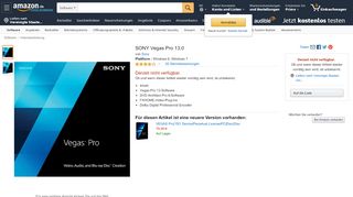 
                            10. SONY Vegas Pro 13.0: Amazon.de: Software