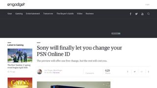 
                            10. Sony will finally let you change your PSN Online ID - Engadget