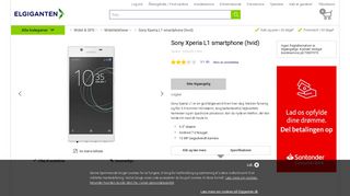 
                            9. Sony Xperia L1 smartphone (hvid) - Mobiltelefoner - Elgiganten