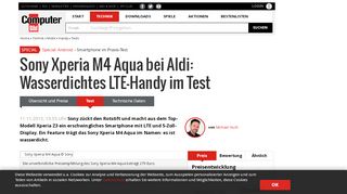 
                            12. Sony Xperia M4 Aqua Test Aldi Nord - COMPUTER BILD