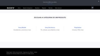
                            8. Sony Xperia™ suporte - Entre em contato conosco (Brazil)