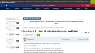 
                            8. Sony Xperia Z — Sony XZ mit meinem Fernseher verbinden ...