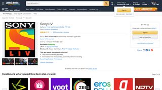 
                            4. SonyLIV: Amazon.in: Appstore for Android