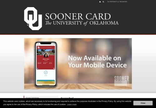 
                            1. Sooner Card - University of Oklahoma