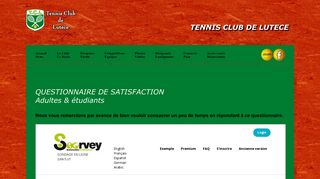 
                            12. Soorvey.com est un outil pro de sondages en ... - Tennis club de lutèce
