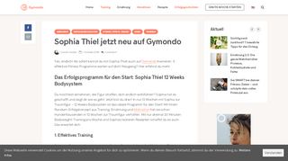 
                            3. Sophia Thiel jetzt neu auf Gymondo | Gymondo Magazin