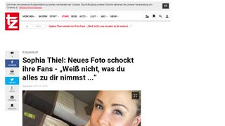 
                            11. Sophia Thiel total verändert - Fans haben gemeinen Verdacht und ... - Tz