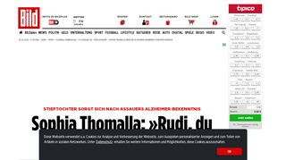 
                            10. Sophia Thomalla über die Alzheimer-Krankheit von Rudi Assauer - FC ...