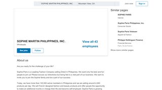 
                            12. SOPHIE MARTIN PHILIPPINES, INC. | LinkedIn