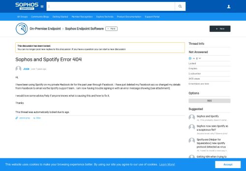 
                            10. Sophos and Spotify Error 404 - Sophos Endpoint Software ...