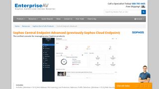 
                            9. Sophos Central Endpoint Advanced | EnterpriseAV.com