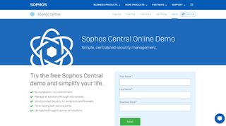 
                            5. Sophos Central Online Demo | Network Security Made Simple