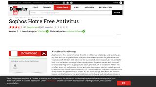 
                            10. Sophos Home Free Antivirus 2.0.11 - Download - COMPUTER BILD