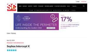 
                            10. Sophos Intercept X Product Review | SC Media - SC Magazine