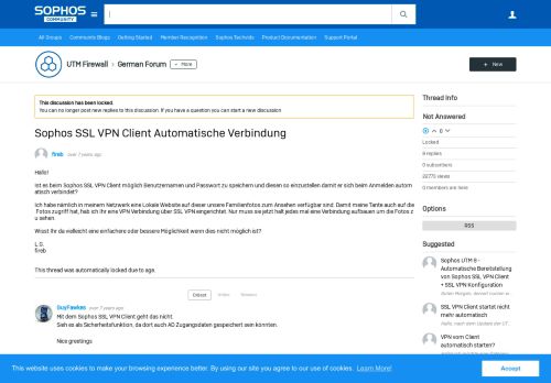 
                            1. Sophos SSL VPN Client Automatische Verbindung - German Forum ...