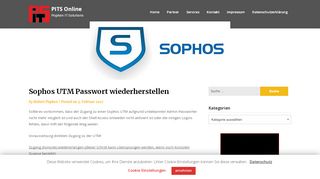 
                            8. Sophos UTM Passwort wiederherstellen – PITS Online