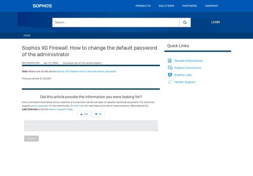 
                            3. Sophos XG Firewall: How to change the default password of the ...