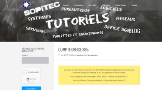 
                            6. SOPITEC | Compte Office 365