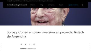 
                            12. Soros y Cohen amplían inversión en proyecto fintech de Argentina ...