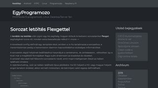 
                            9. Sorozat letöltés Flexgettel – EgyProgramozo