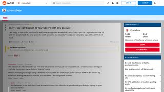 
                            11. Sorry - you can't sign in to YouTube TV with this account ...