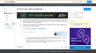 
                            2. Sort of Login without database - Stack Overflow