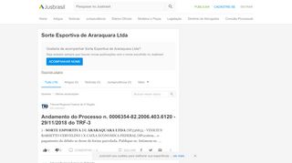 
                            11. Sorte Esportiva de Araraquara Ltda - JusBrasil