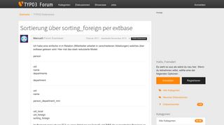 
                            9. Sortierung über sorting_foreign per extbase — TYPO3 Forum
