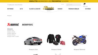 
                            10. Sortiment / Akrapovic - Parts World Shop