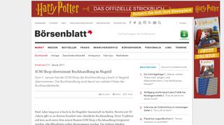 
                            9. Sortiment SCM Shop übernimmt Buchhandlung in Nagold - Börsenblatt