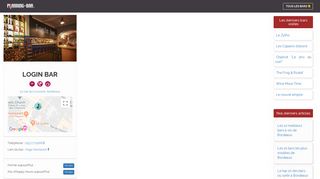 
                            8. Sortir au Login Bar à Bordeaux - Planning bar