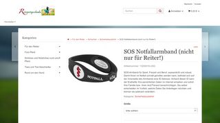 
                            7. SOS Notfallarmband (nicht nur für Reiter!), 24,95 € - Reitsportgeschenke
