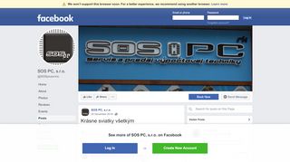 
                            6. SOS PC, s.r.o. - Posts | Facebook