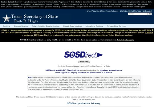 
                            8. SOSDirect - An Online Business Service from the Office of the ...