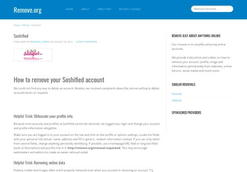 
                            6. Soshified - Remove.org