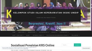 
                            12. Sosialisasi Pengisian KRS Online | kelompok studi islam ... - (ksik) undip