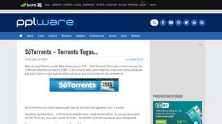 
                            1. SóTorrents - Torrents Tugas... - Pplware