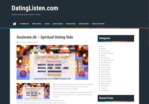 
                            9. Soulmate.dk – Spirituel Dating Side – DatingListen.com