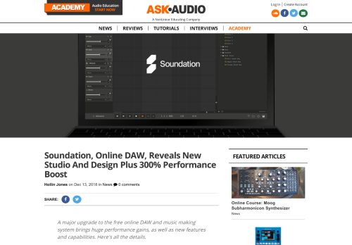 
                            6. Soundation Reveals New Studio And Design Plus 300 ... - Ask.Audio