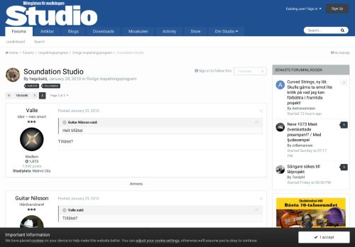 
                            7. Soundation Studio - Sida 2 - Övriga inspelningsprogram - Studio forum